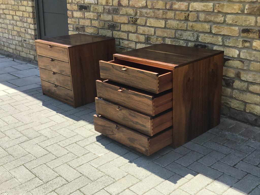 A pair of Danish rosewood chest of draws.   SOLD
