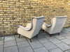 1950’s Reupholstered French armchairs