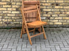 4x 1960’s folding wooden chairs