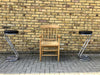 Bespoke crafted wooden rush seated chair