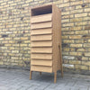 Oak tall French chest of draws. SOLD