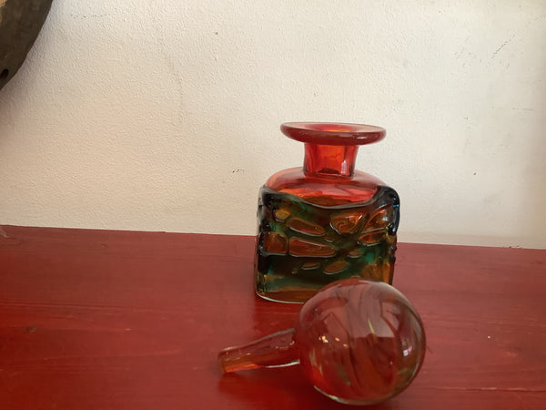 Signed Mdina Tortoiseshell Decanter