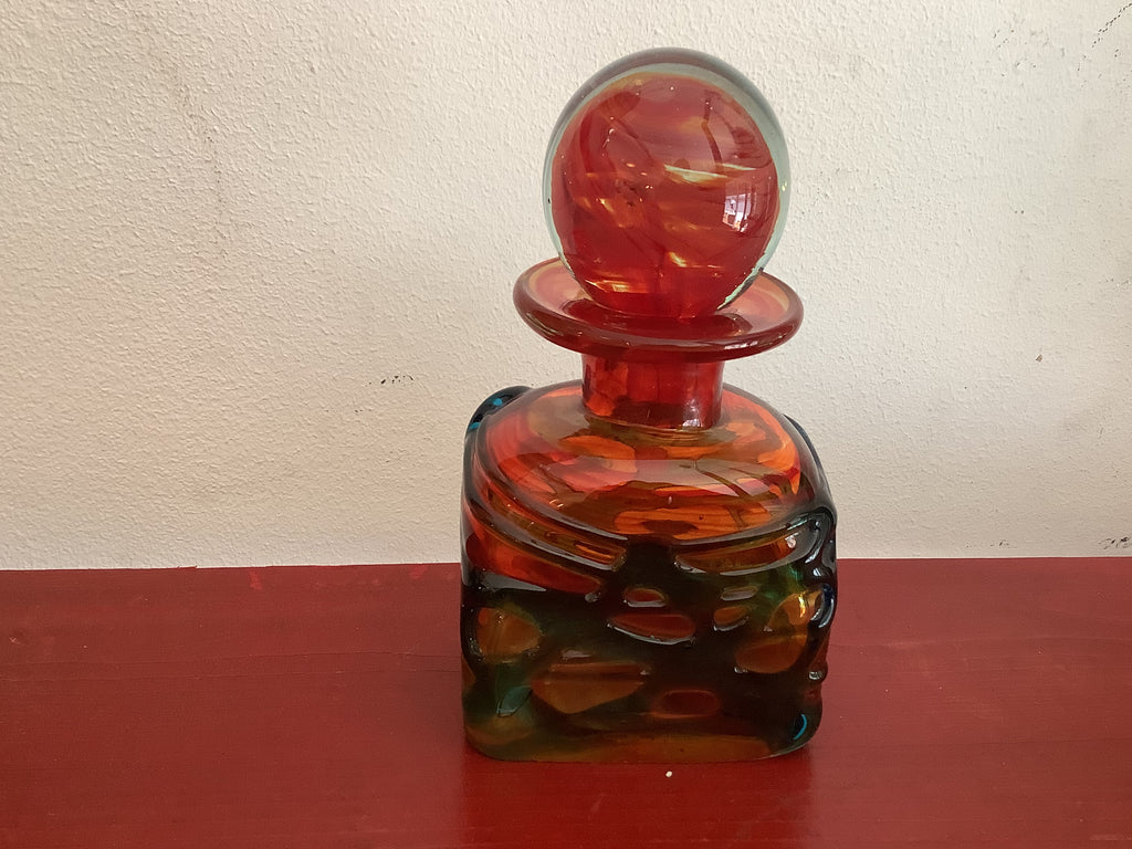 Signed Mdina Tortoiseshell Decanter