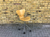 Fritz Hansen  Series 7 by Arne Jacobsen Wood Swivel Office Chair
