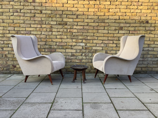1950’s Reupholstered French armchairs