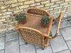 1970’s Bamboo drinks trolley. SOLD