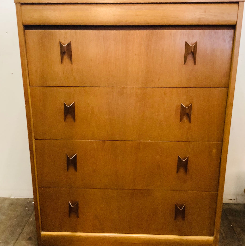 1960’S Vintage Walnut,  Teak,rosewood Chest Of Drawers By Eillot of Newbury. SOLD
