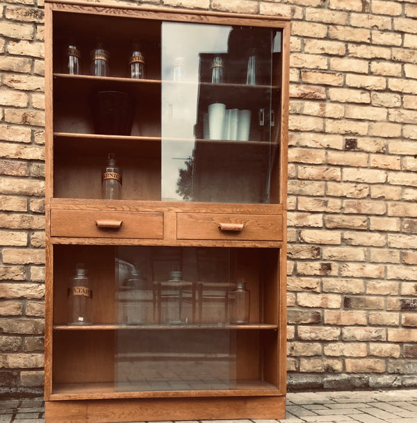 1940’s oak Bookcase/Display cabinetSOLD
