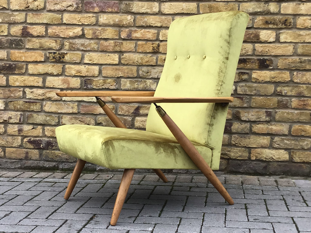 In the style of Carlo Molino  1950’s Italian armchair