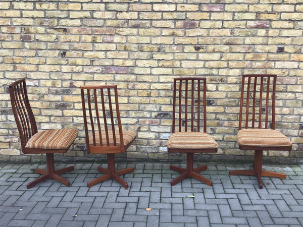 A set of 4 Macintosh dinning chairs
