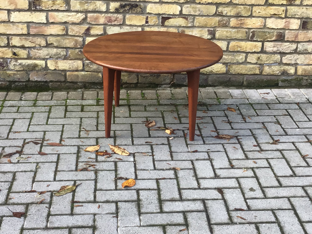 1960’s Danish round coffee table. SOLD