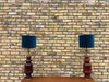 Bespoke pair of solid  wood table lamps