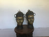 A pair of Benin Bronze heads SOLD