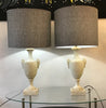 Neoclassical Alabaster table Lamps.  SOLD